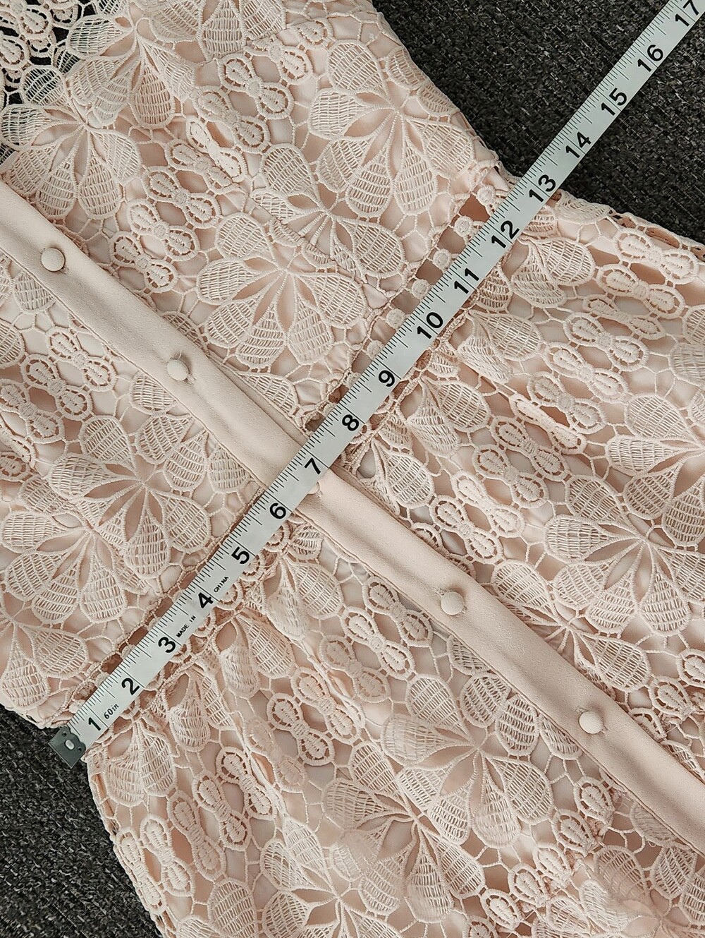 🆕️ 🍑Antonio Melani🍑 - Bruna Peachy Blossom Lace Button-Front Dress - Picture 15 of 16